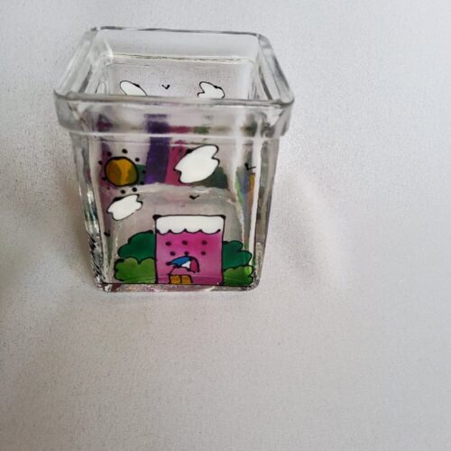 Harriet Spot  lg. sq. candle pot  $10   houses