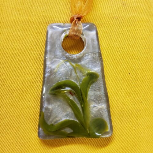 Krista Osborne  pendant on ribbon with beads  $45 - Image 3