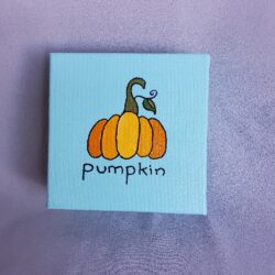 Meg Clouatre sm painting pumpkin