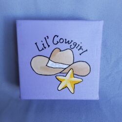 Meg Clouatre sm.painting lil ' cowgirl