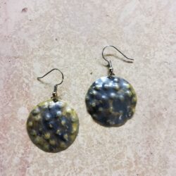 Brian McCarthy earrings 2 round,bumpy