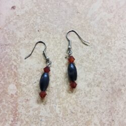 Melissa Brown earrings black and red