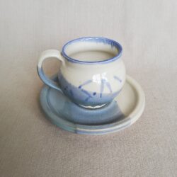 Paul Stewart cup and saucer set blue