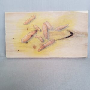 Carol Binns-Wood drawing 2020 carrots 