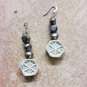 Melanie Earle earrings hexagon 