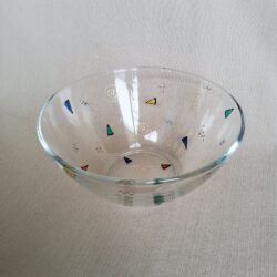 Harriet Spot clear bowl with triangles