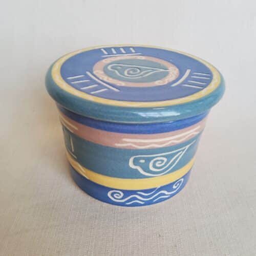 Eileen DePodesta lidded jar 1