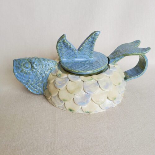 Laurel Pedersen fish teapot