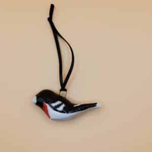 Laurel Pedersen Grosbeak hanging